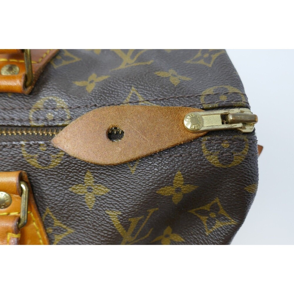 Louis Vuitton Vintage Monogram Canvas Speedy 35 Bag Handbag - Picture 8 of 16